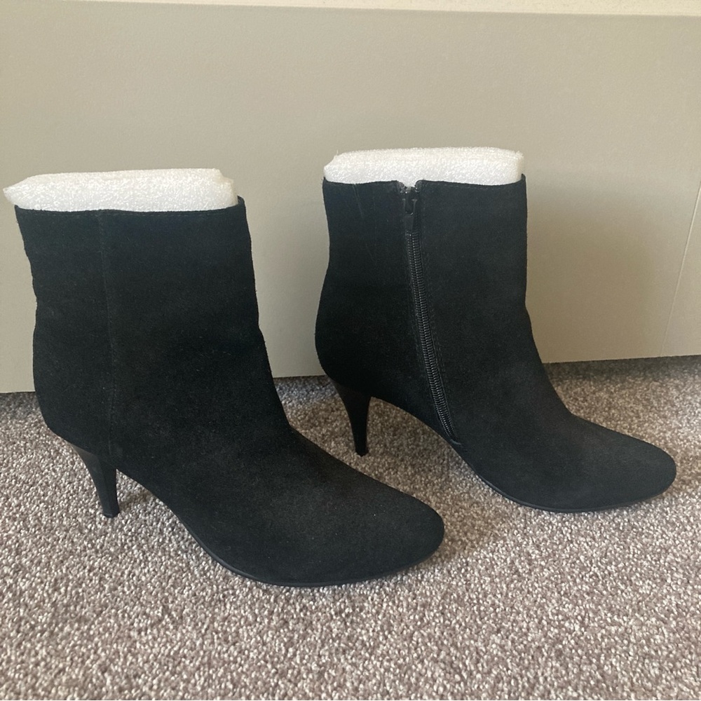 NWOB Black Suede Ankle Booties
